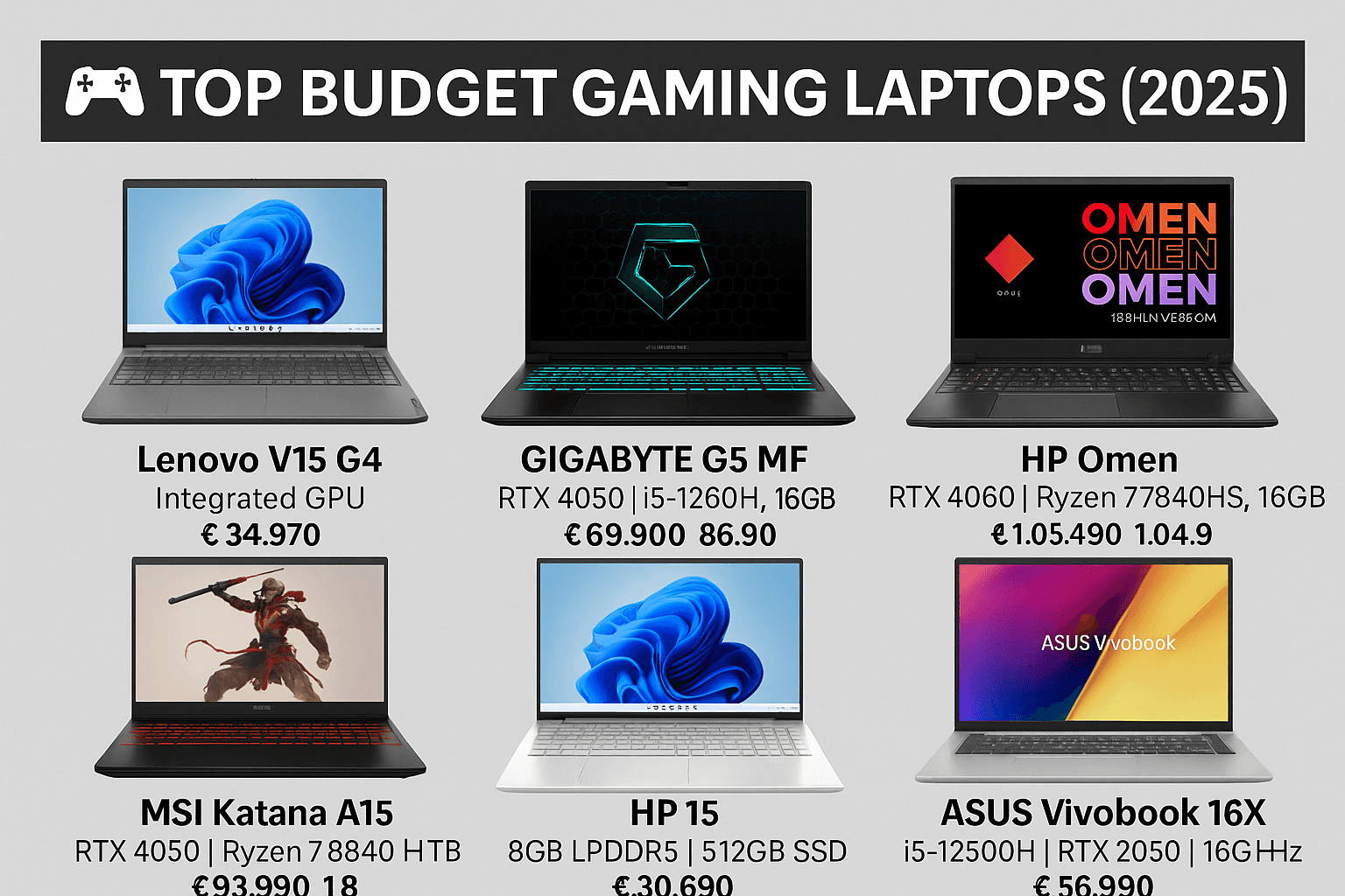 🎮 Best Budget Gaming Laptops in India (2025) – Real Talk, Real Performance